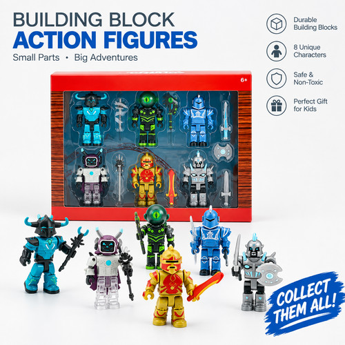 New building block figure game - building,
