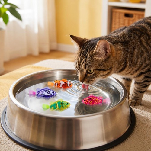 Led robot fish - robot, cat