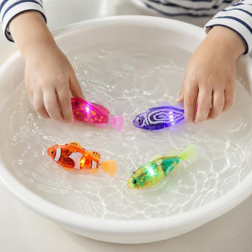 Led swimming robot - swimming,