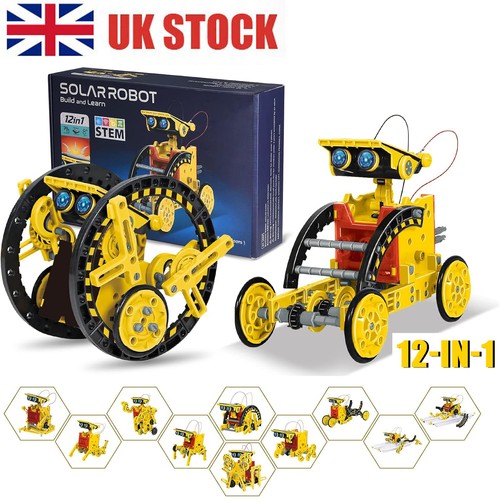Solar robot toy 12in1 diy - robot,
