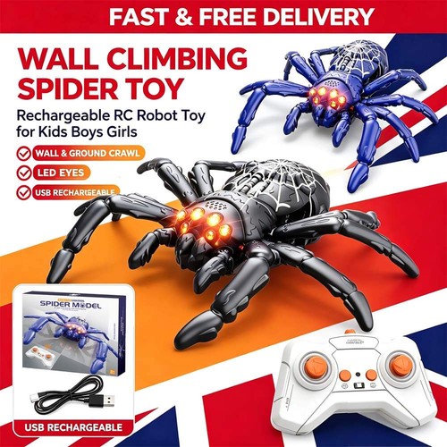 Wall climbing spider - wall, toy