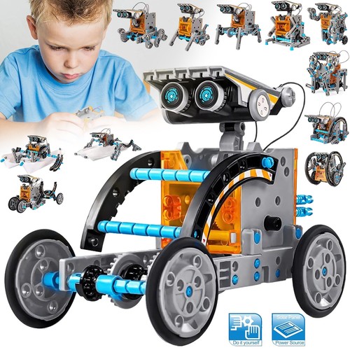 Solar robot toy 12in1 stem - solar,